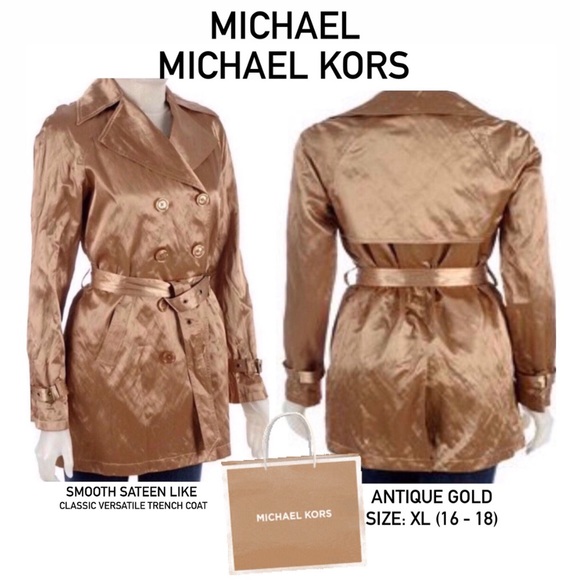 MICHAEL KORS CLASSIC TRENCH COAT - Picture 8 of 8